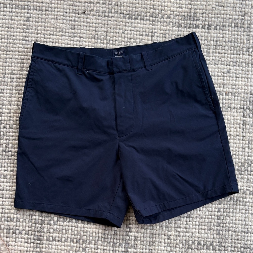 J. Crew Men's Dark Blue “tech” Shorts